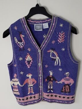 Sigrid Olsen Knit Vest Sz M